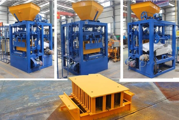 Semi Automatic Used Cement Solid Block Making Machine Qt4-24 Concrete Hollow Brick Making Machine for Sale in USA