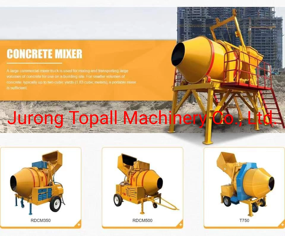 Reliable Supplier Portable Convenient for Moving Diesel Rdcm Used Concrete Mixer