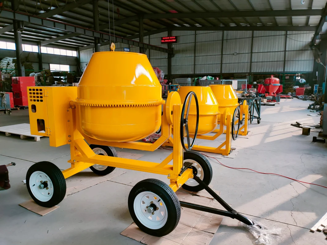 4 Wheels 500L Portable Concrete Cement Mixer Machine Cheap Factory Price