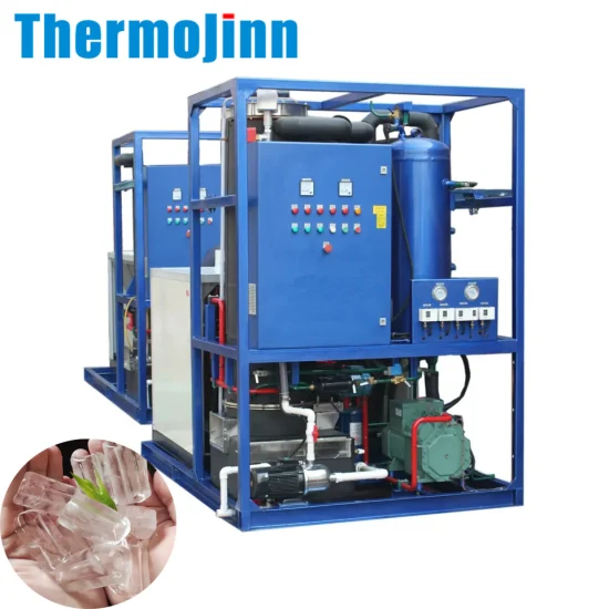 Thermojinn 1-40 ton/24 horas comercial industrial floco/tubo/bloco cubo máquina de fazer gelo para processamento de alimentos e pesca