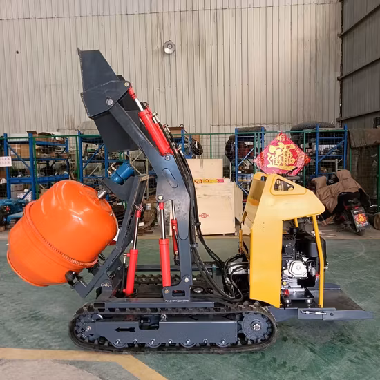 Caminhão de cimento de concreto portátil mini elétrico diesel móvel e misturador de panela com CE